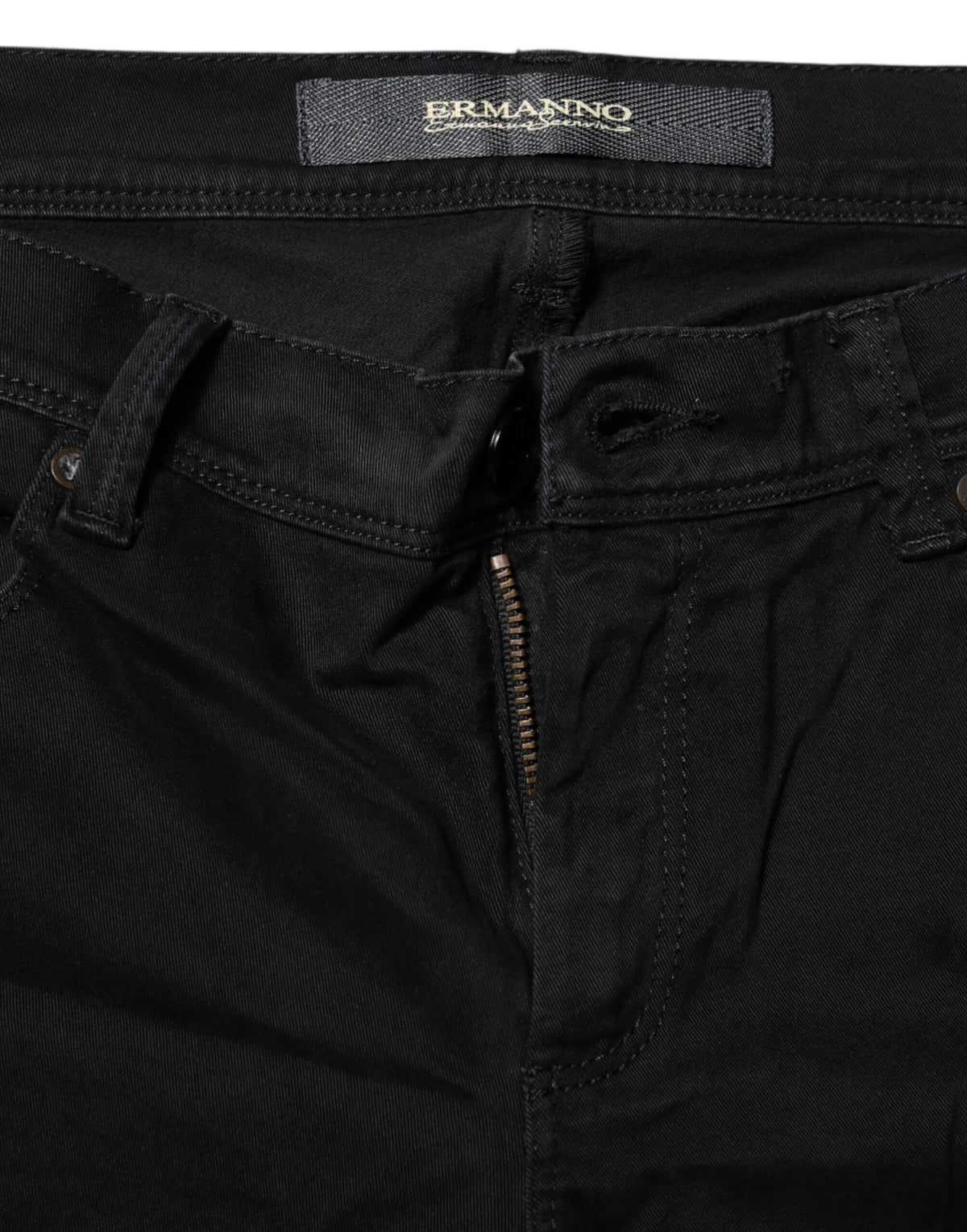 Ermanno Scervino – Schwarze Bootcut-Jeans aus Baumwollstretch