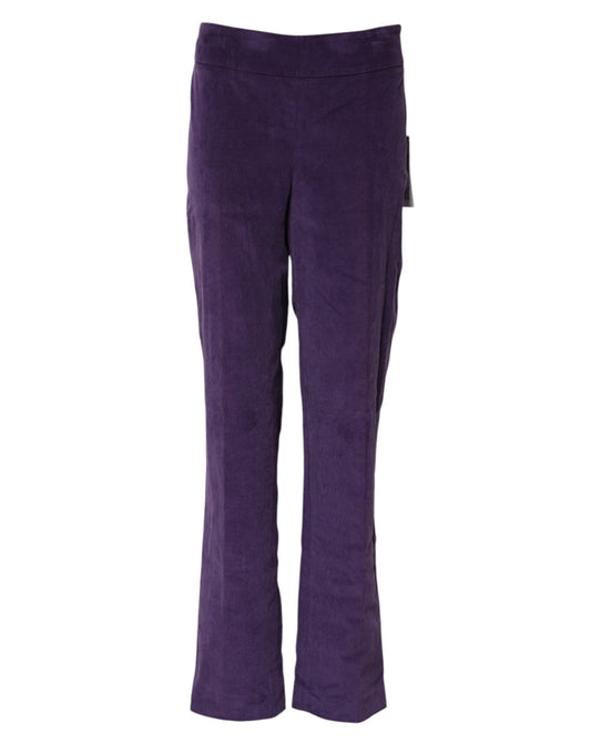 BENCIVENGA Lila Schlaghose mit hoher Taille