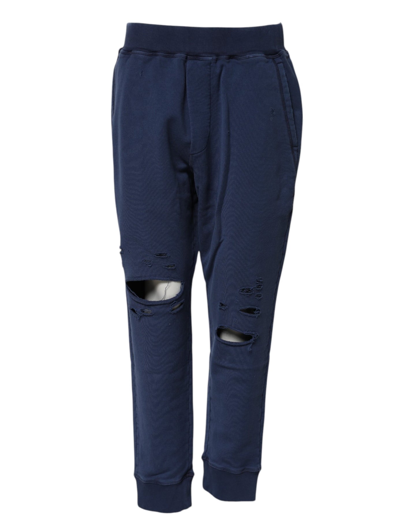 Dsquared² – Blaue Jogginghose aus Baumwolle mit mittlerer Taille