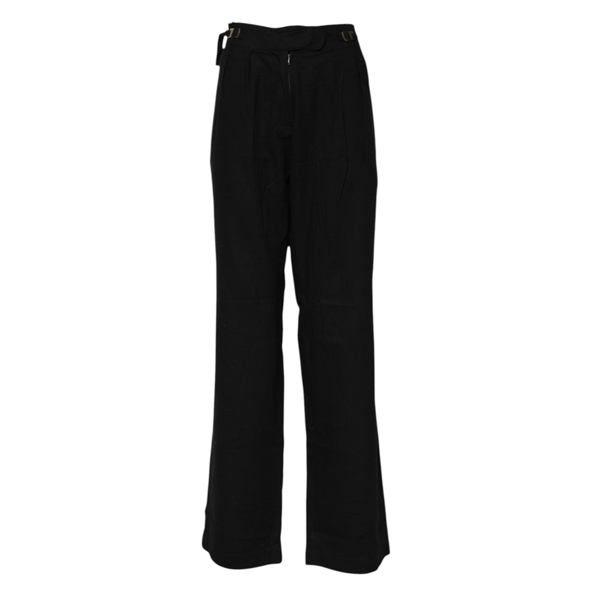 Ermanno Scervino – Schwarze Hose mit gerader Passform und hoher Taille