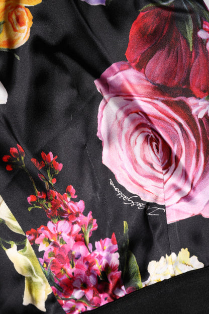 Dolce &amp; Gabbana – Leggings mit mehrfarbigem Blumenmuster und Stretchbund