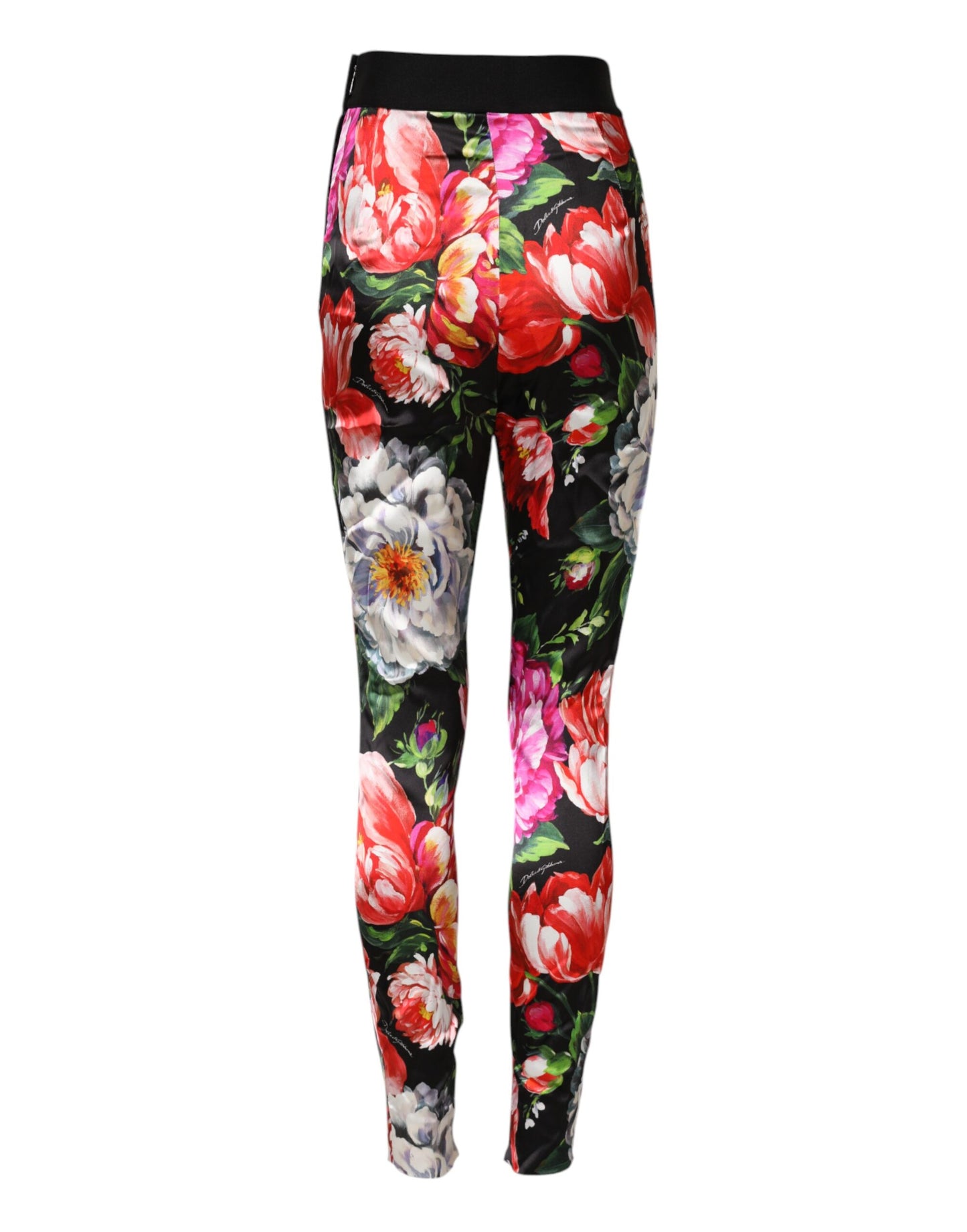 Dolce &amp; Gabbana – Leggings mit mehrfarbigem Blumenmuster und Stretchbund
