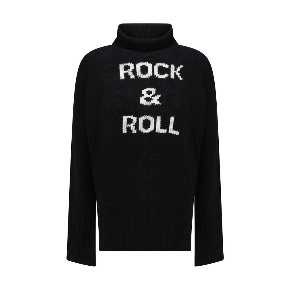 Zadig & Voltaire Black Merino Wool Sweatshirt