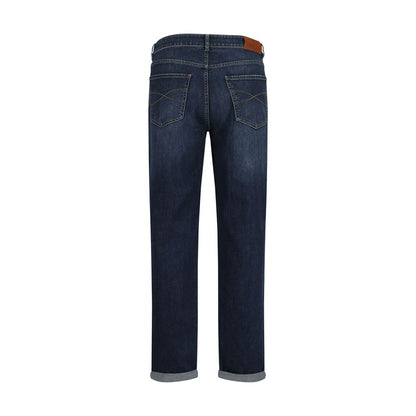 Brunello Cucinelli Blaue Baumwoll-Jeans mit geradem Bein