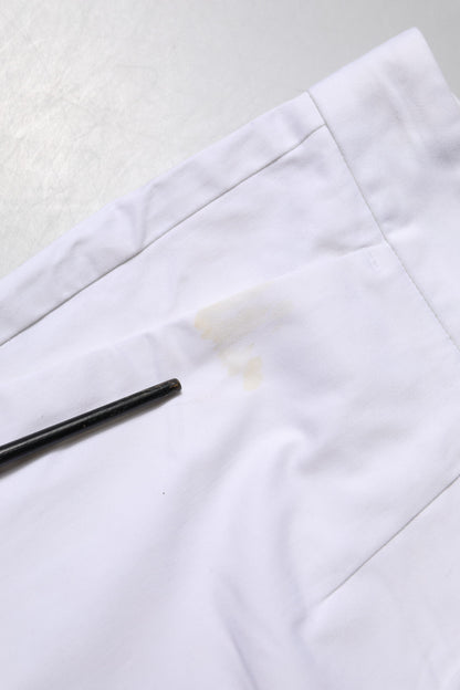 Dolce &amp; Gabbana Weiße Stretch-Jeans aus Baumwolle mit mittlerer Taille