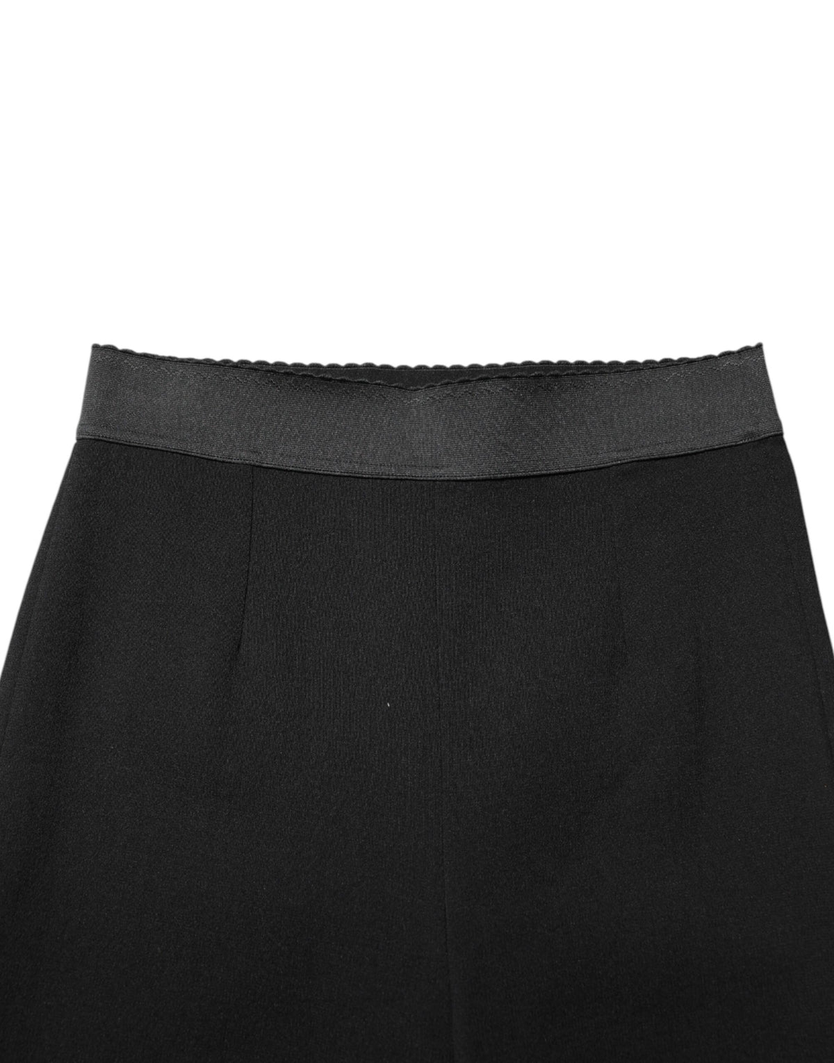 Dolce & Gabbana Schwarze Leggings aus Wolle mit Stretchanteil