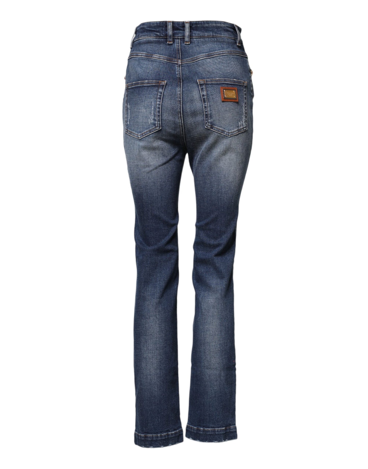 Dolce &amp; Gabbana – Blaue Jeans mit Strassverzierung