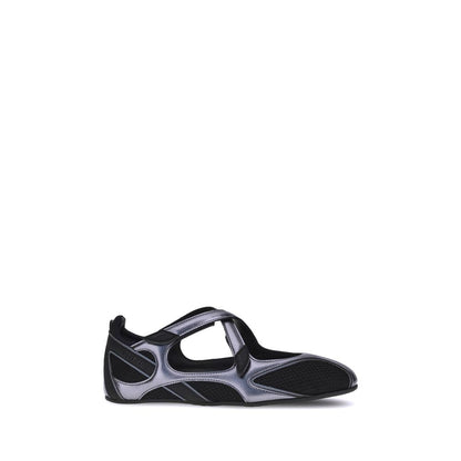 The Attico Schwarze Ballerinas aus Polyethylen