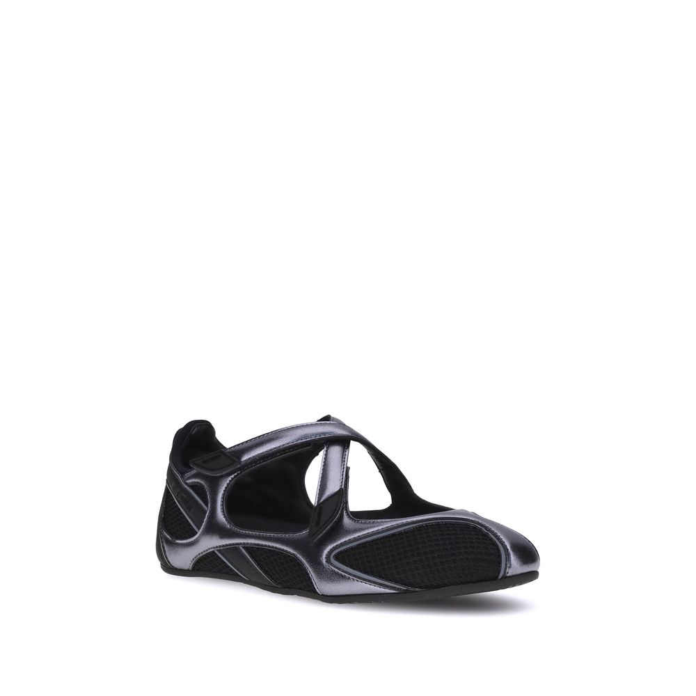 The Attico Schwarze Ballerinas aus Polyethylen