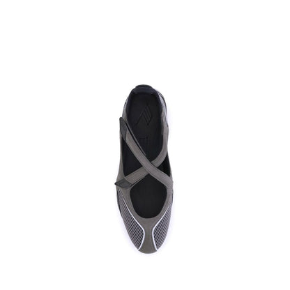 The Attico Graue Ballerinas aus Polyethylen