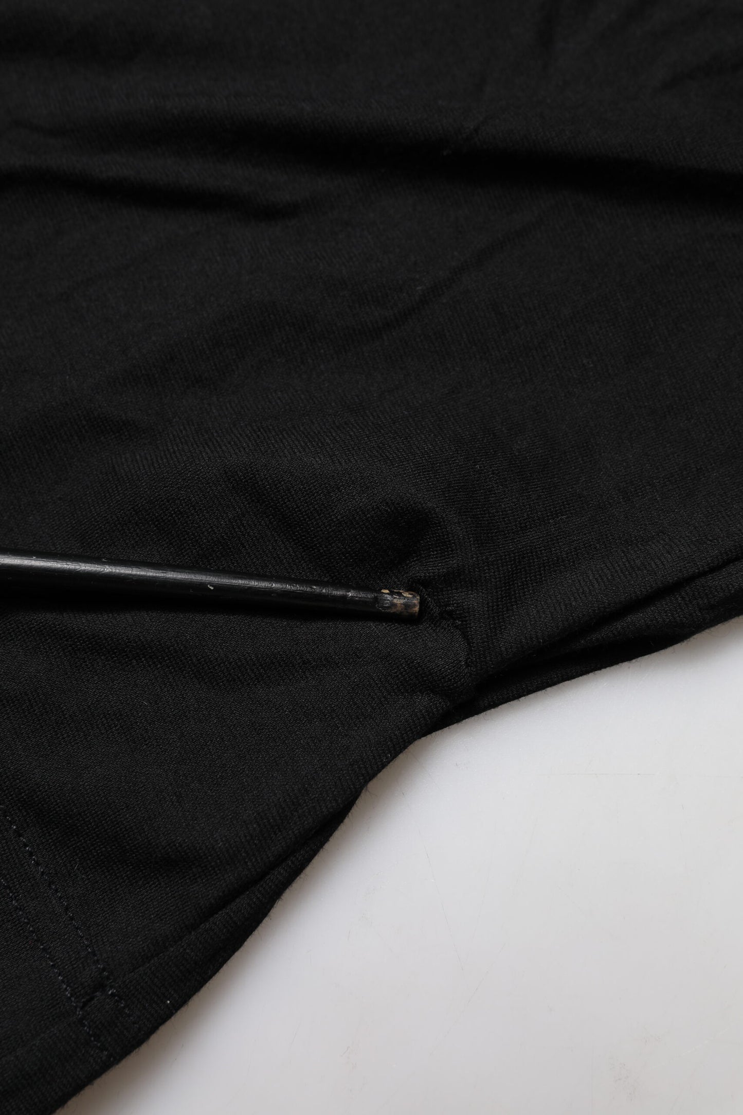 Dolce &amp; Gabbana – Schwarzes T-Shirt aus Baumwolle mit kurzen Ärmeln und Rundhalsausschnitt