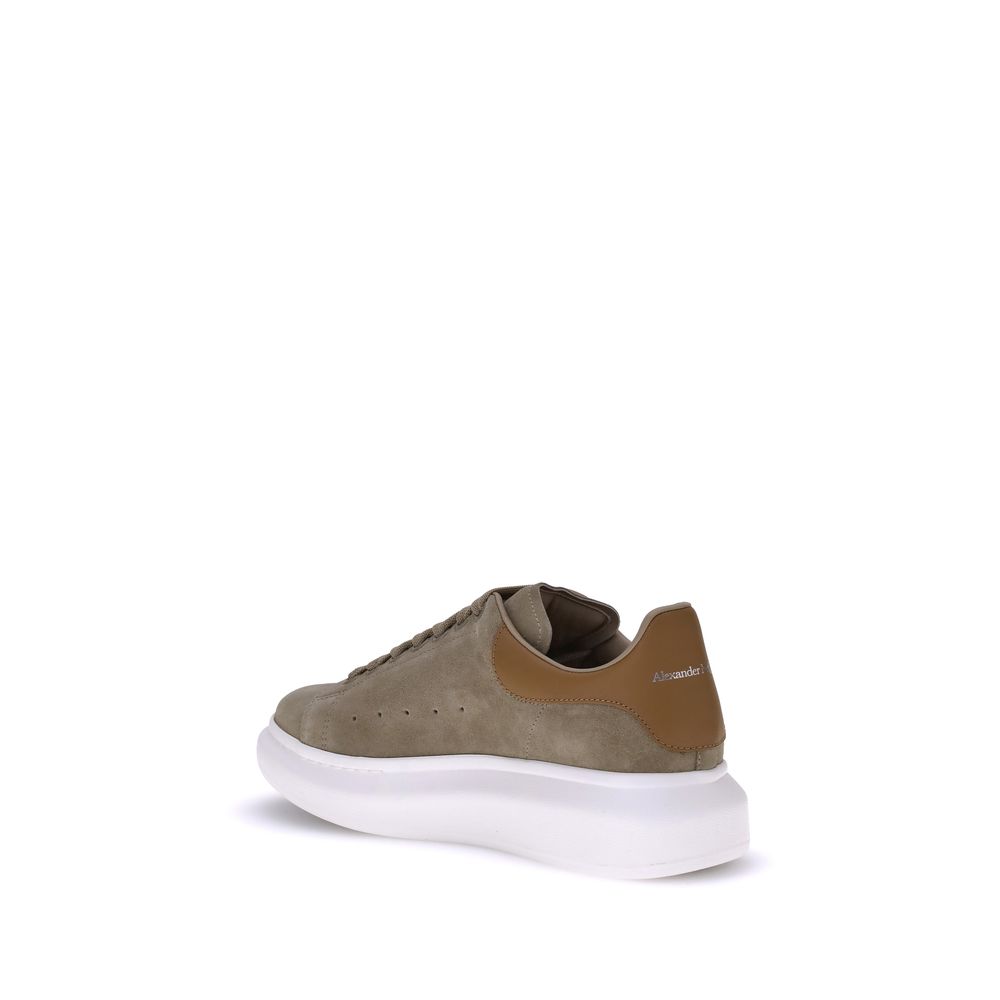 Alexander McQueen Brown Calf Leather Bos Taurus Platform Sneakers