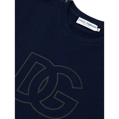 Dolce &amp; Gabbana Blaues Baumwoll-T-Shirt