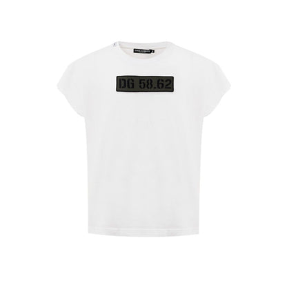 Dolce &amp; Gabbana Weißes Baumwoll-T-Shirt