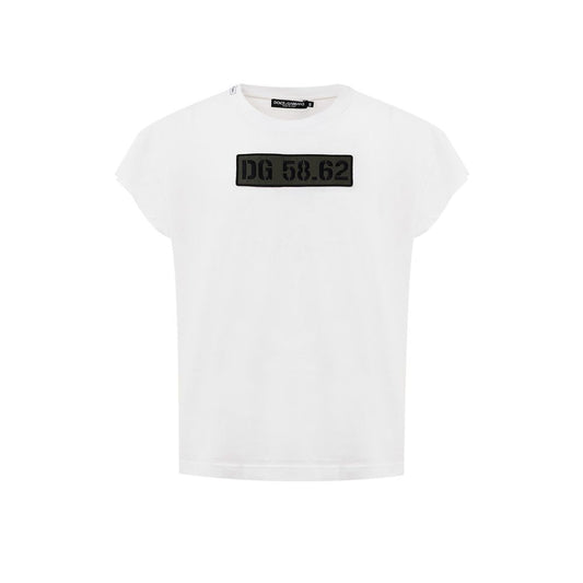 Dolce &amp; Gabbana Weißes Baumwoll-T-Shirt