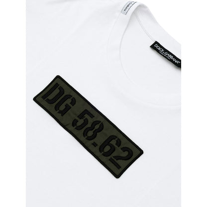 Dolce &amp; Gabbana Weißes Baumwoll-T-Shirt
