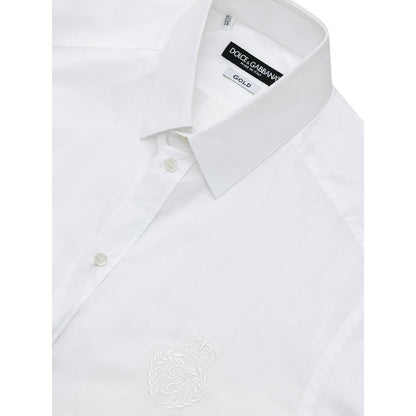 Dolce & Gabbana White Cotton Dress Shirt