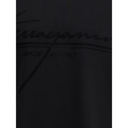 Ferragamo Black Cotton T-Shirt