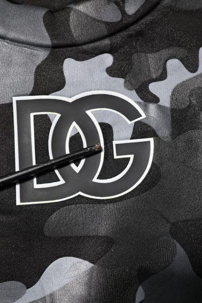 Dolce &amp; Gabbana Schwarzer Camouflage-Pullover
