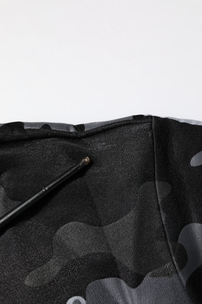 Dolce &amp; Gabbana Schwarzer Camouflage-Pullover