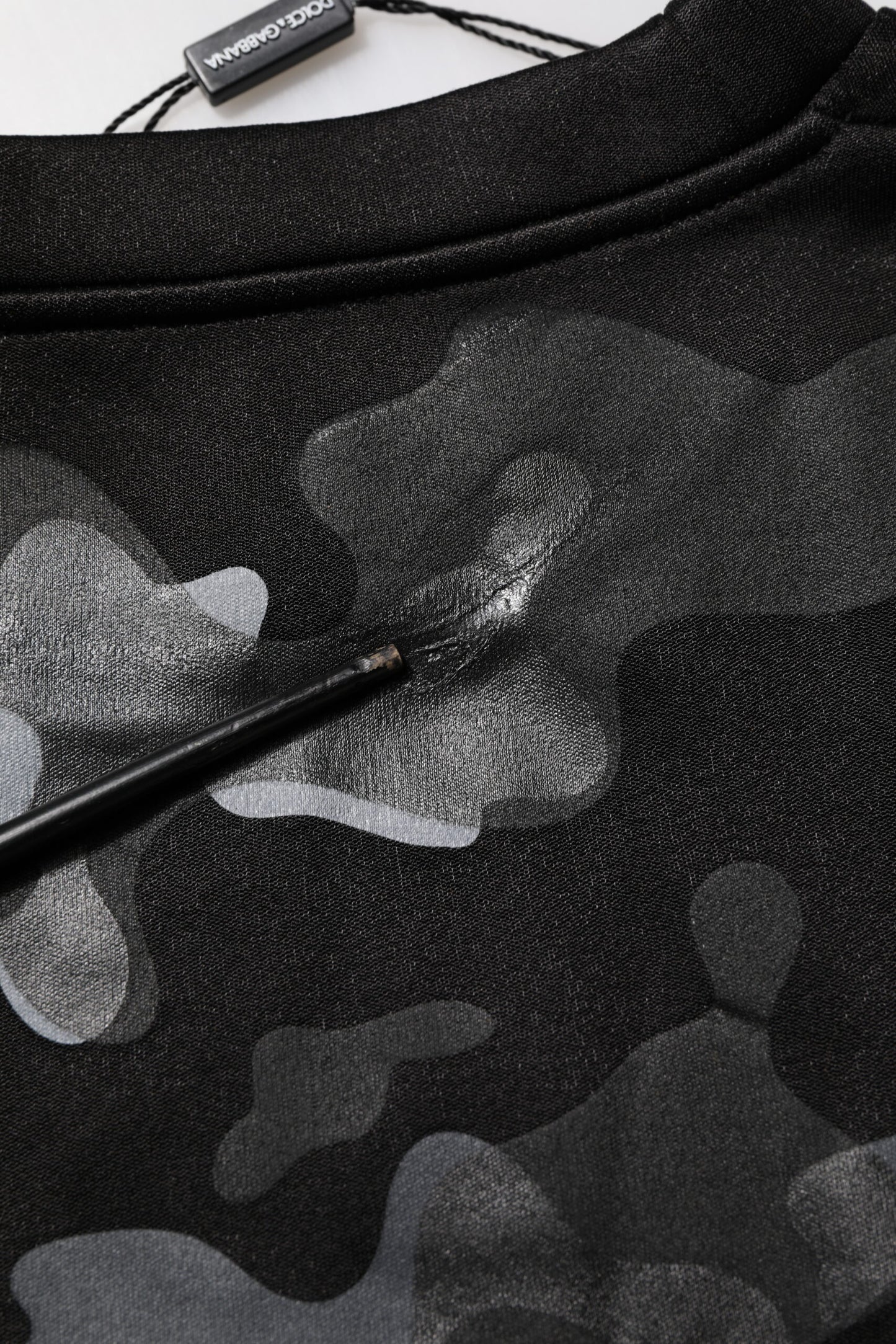 Dolce &amp; Gabbana Schwarzer Camouflage-Pullover