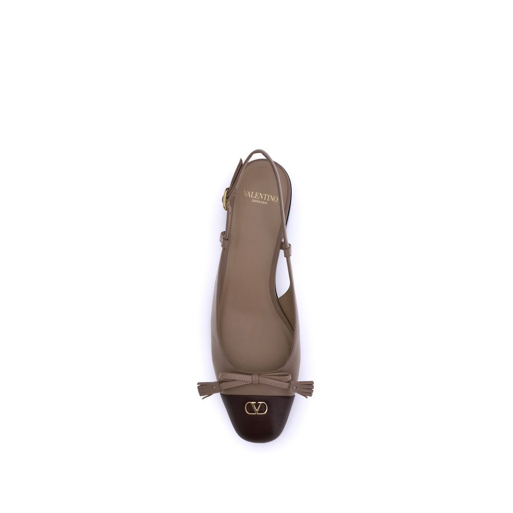 Valentino Garavani Ballerinas aus Ziegenleder in Multicolor