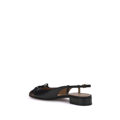 Valentino Garavani Ballerinas aus schwarzem Ziegenleder