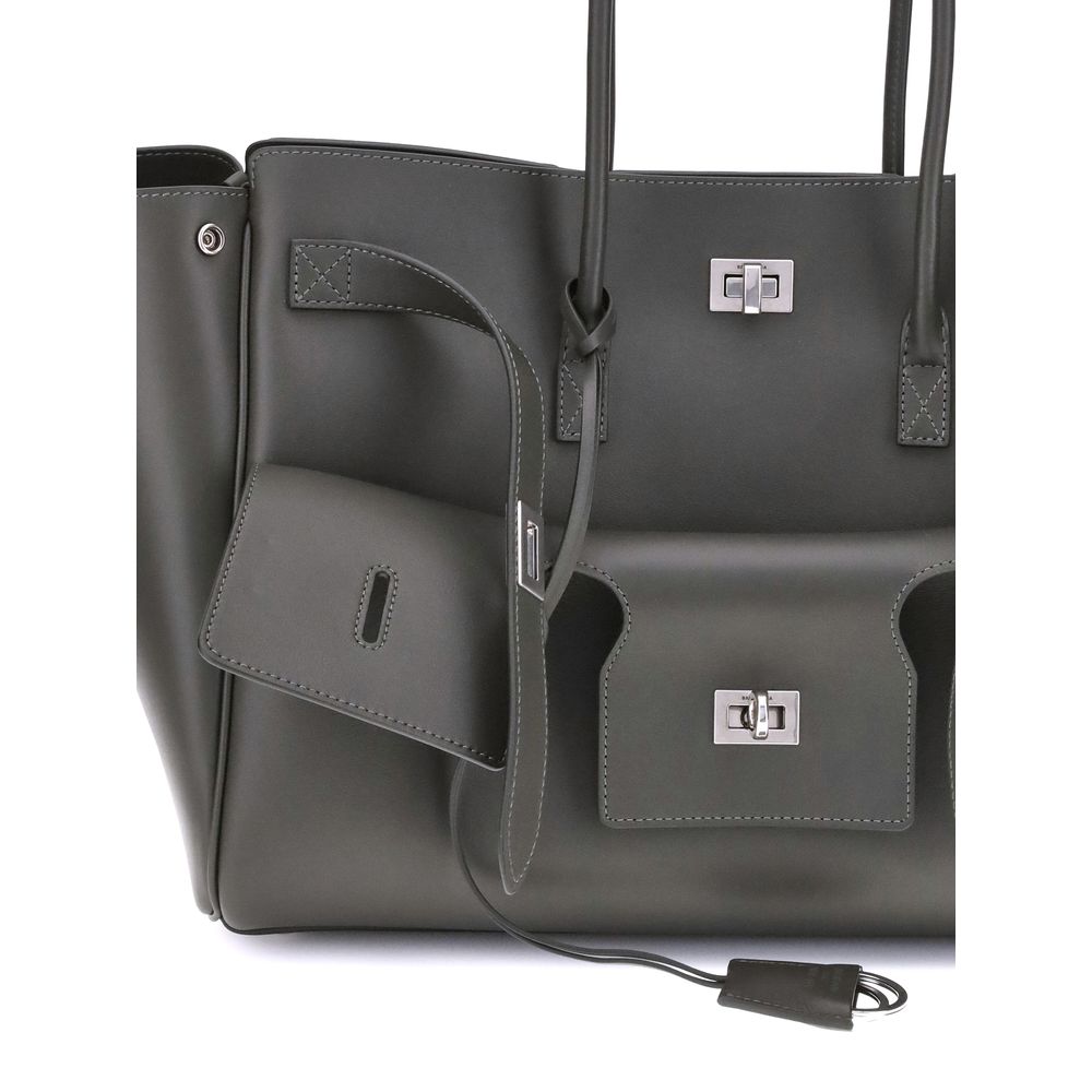 Balenciaga Schultertasche aus schwarzem Kalbsleder Bos Taurus