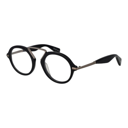 Yohji Yamamoto Schwarze Herren-Brillenfassung