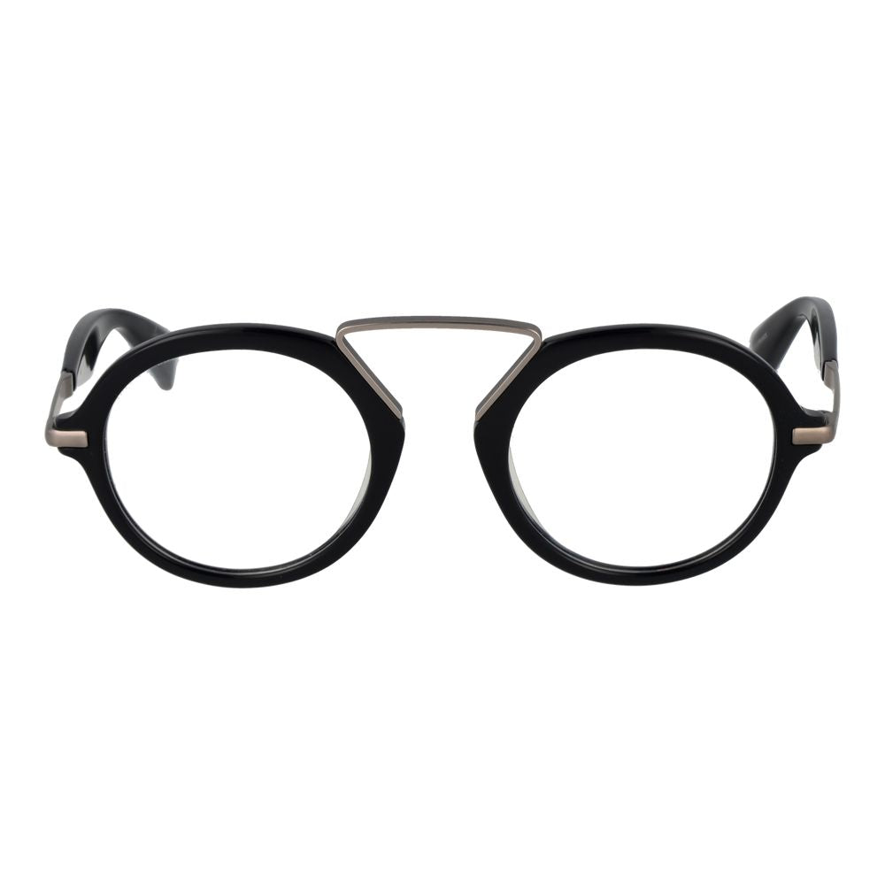 Yohji Yamamoto Schwarze Herren-Brillenfassung