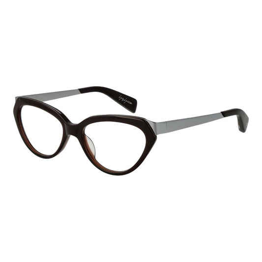 Yohji Yamamoto Braunes Unisex-Brillengestell