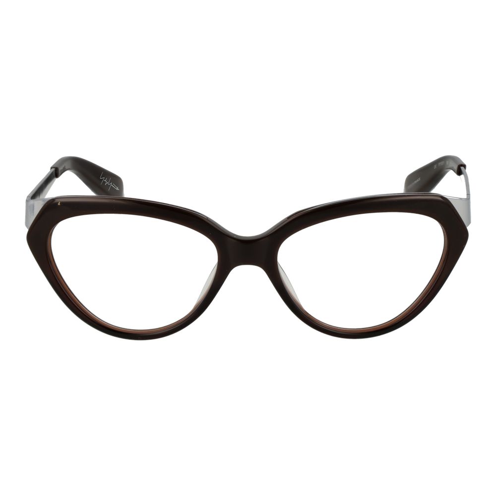Yohji Yamamoto Braunes Unisex-Brillengestell