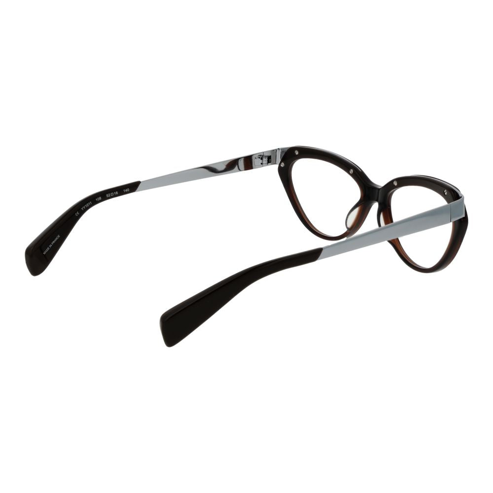 Yohji Yamamoto Braunes Unisex-Brillengestell
