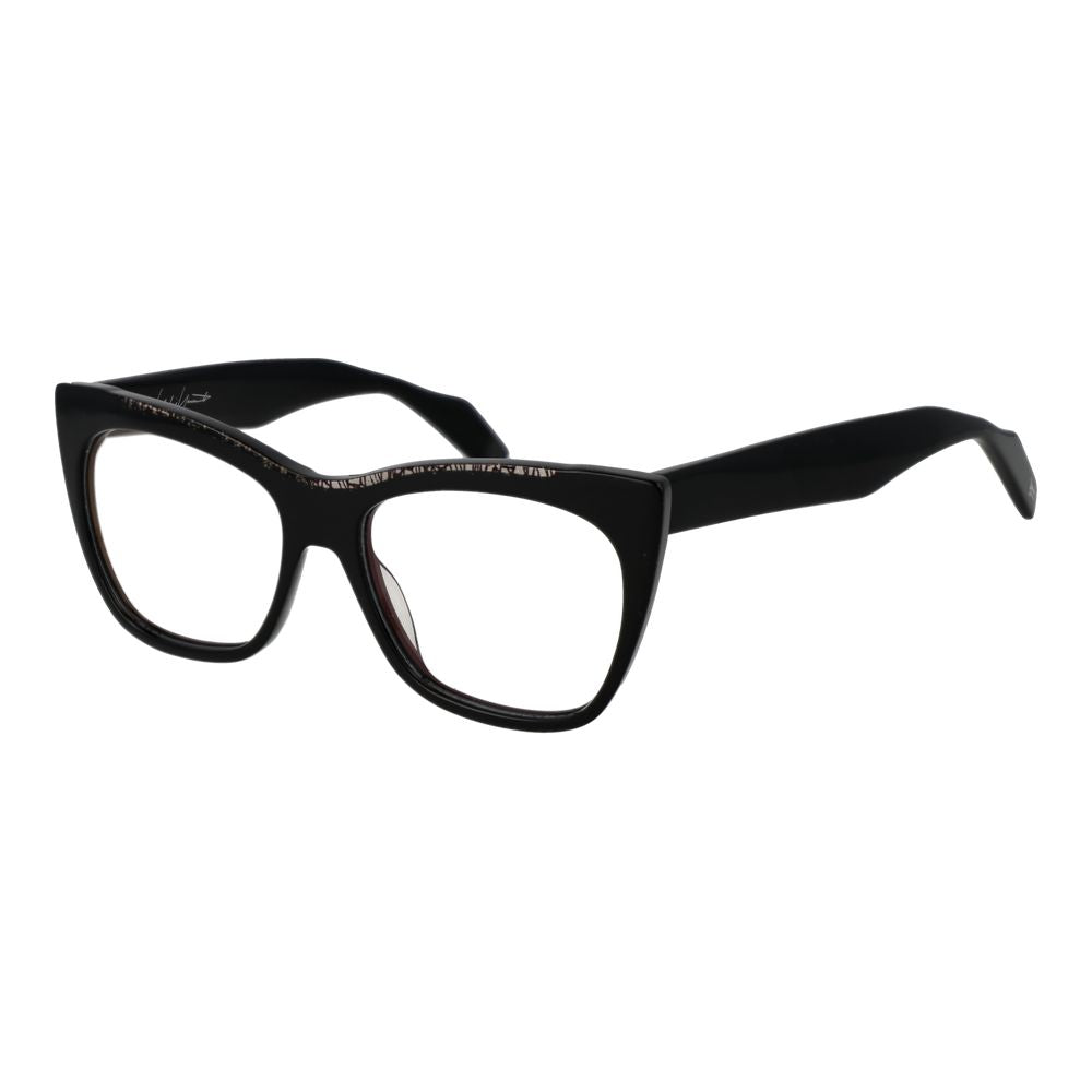 Yohji Yamamoto Schwarze Herren-Brillenfassung