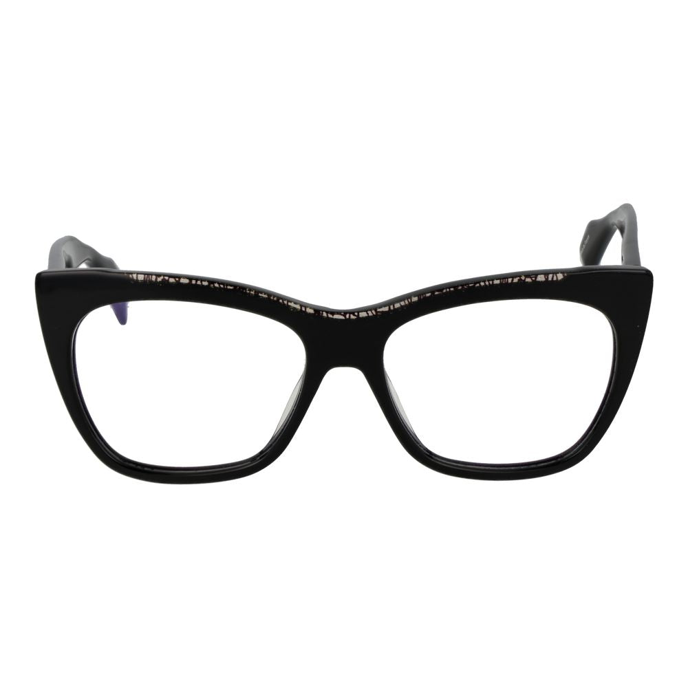 Yohji Yamamoto Schwarze Herren-Brillenfassung