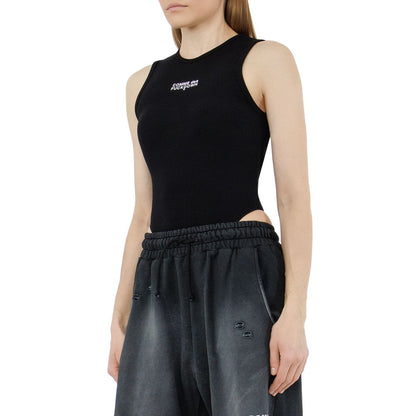 Comme Des Fuckdown Schwarzes Baumwoll-Damen-T-Shirt