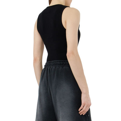 Comme Des Fuckdown Schwarzes Baumwoll-Damen-T-Shirt