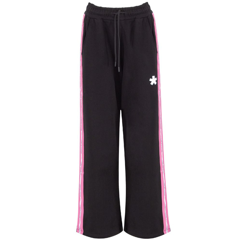 Comme Des Fuckdown Schwarze Palazzo-Hose aus Baumwolle für Damen