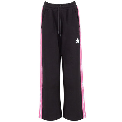 Comme Des Fuckdown Schwarze Palazzo-Hose aus Baumwolle für Damen