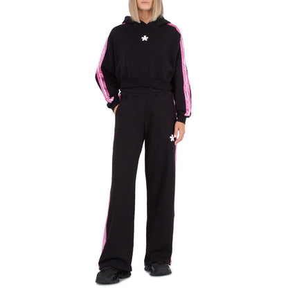 Comme Des Fuckdown Schwarze Palazzo-Hose aus Baumwolle für Damen