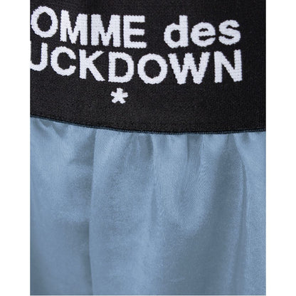 Comme Des Fuckdown – Blaue Polyester-Shorts