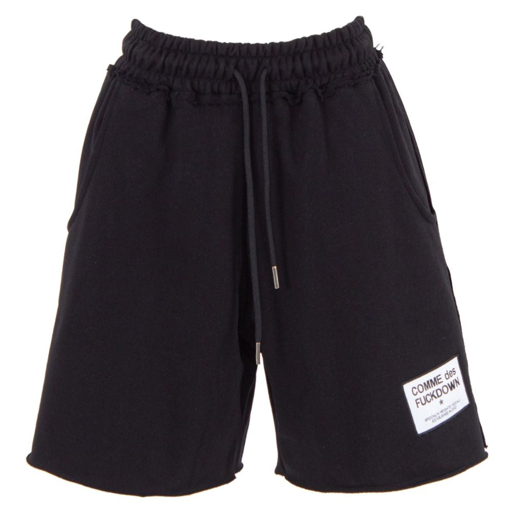 Comme Des Fuckdown – Schwarze Baumwollshorts