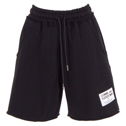 Comme Des Fuckdown – Schwarze Baumwollshorts