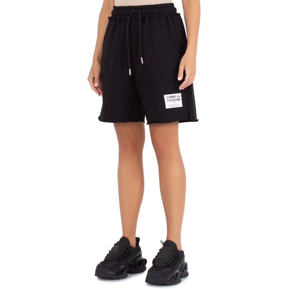 Comme Des Fuckdown – Schwarze Baumwollshorts