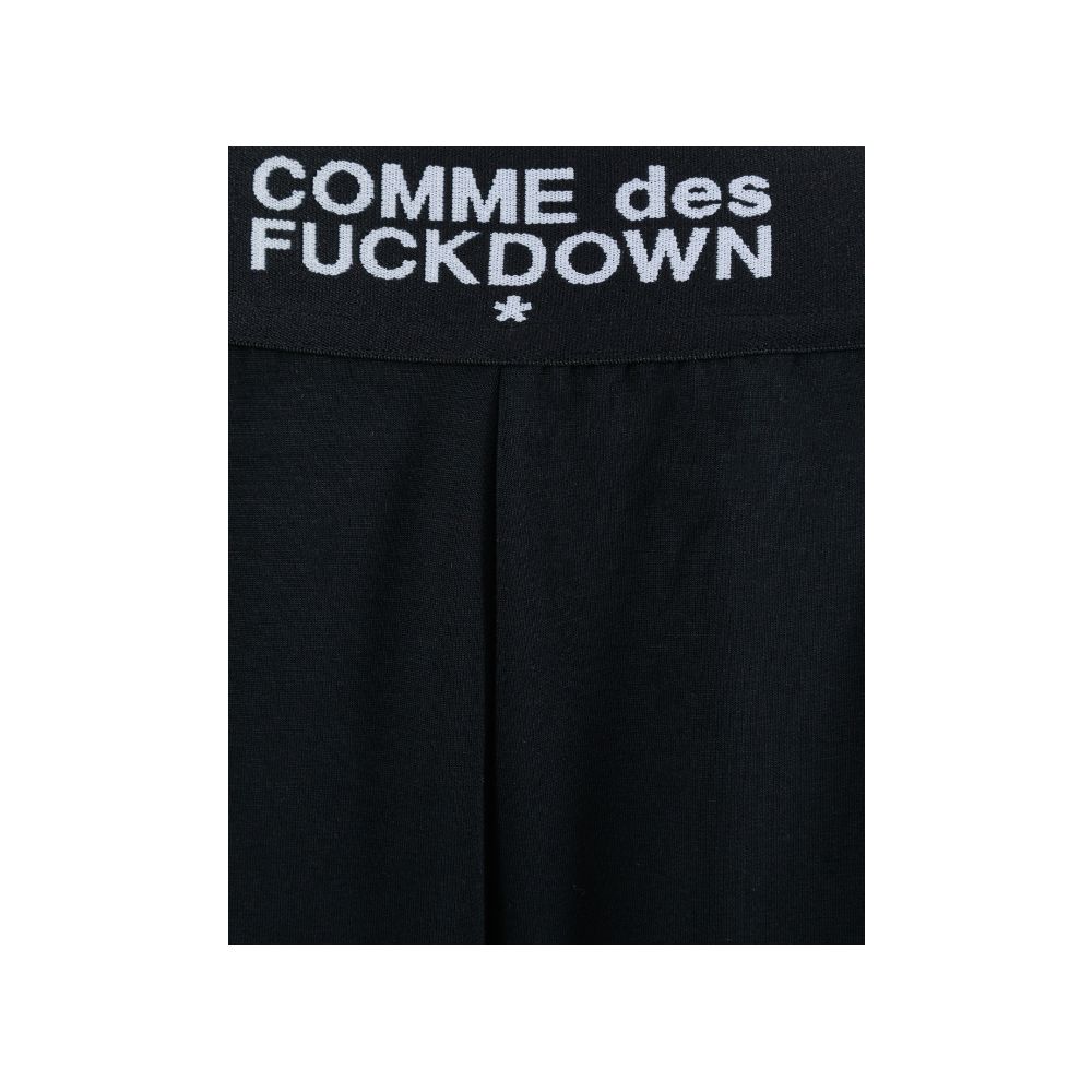Comme Des Fuckdown Schwarze Palazzo-Hose aus Polyester für Damen