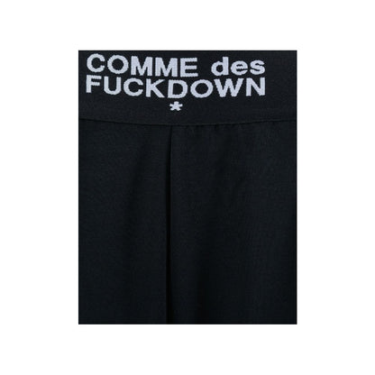 Comme Des Fuckdown Schwarze Palazzo-Hose aus Polyester für Damen