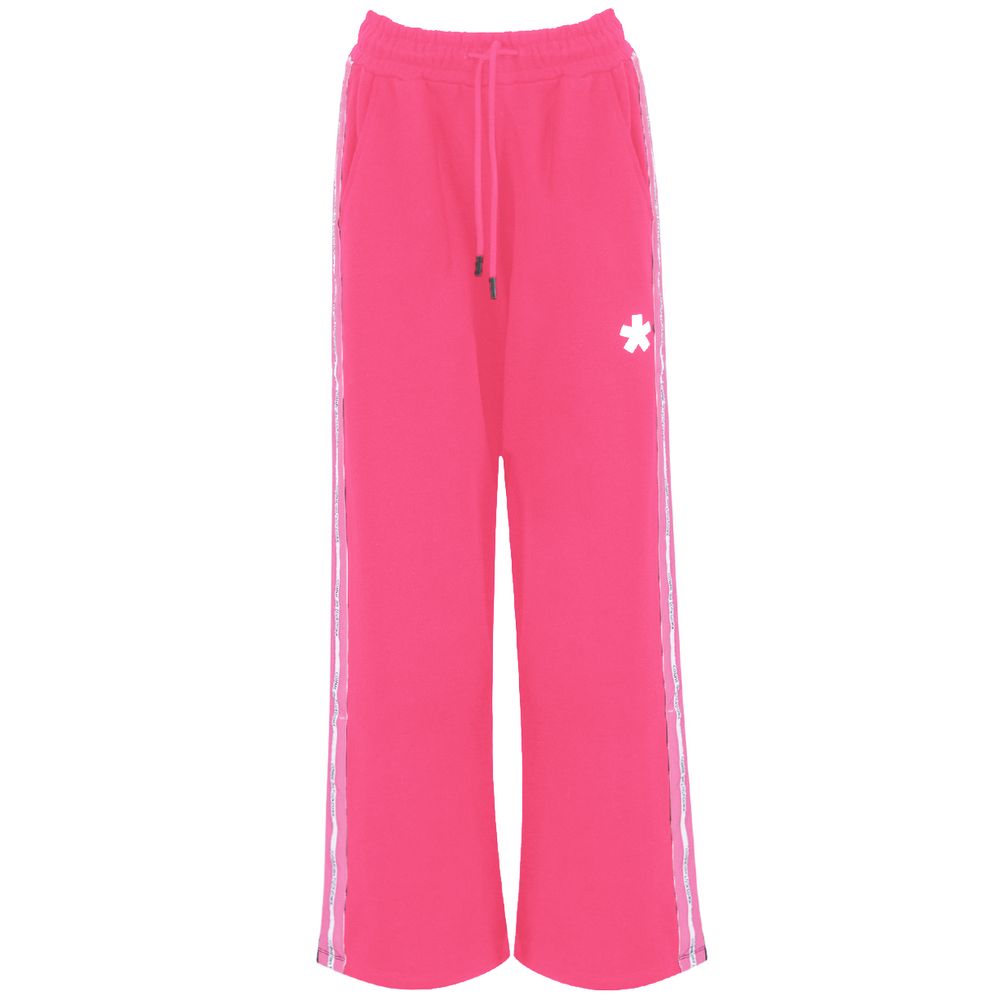 Comme Des Fuckdown Rosa Palazzo-Hose aus Baumwolle für Damen