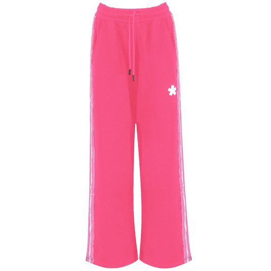 Comme Des Fuckdown Rosa Palazzo-Hose aus Baumwolle für Damen