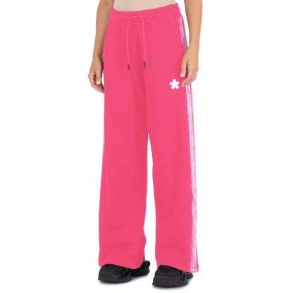 Comme Des Fuckdown Rosa Palazzo-Hose aus Baumwolle für Damen