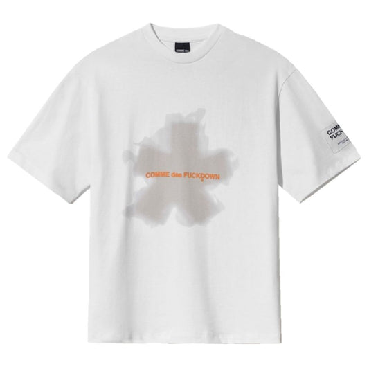 Comme Des Fuckdown – Weißes Baumwoll-T-Shirt